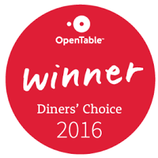 Open Diners Choice Awards Winner 2016 winner